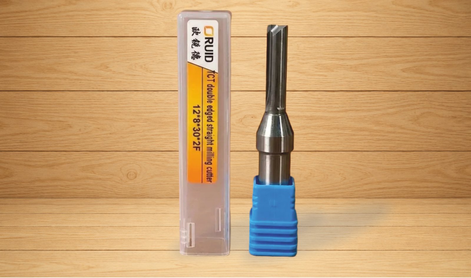 TCT double edged straight milling cutter 12*8*30*2F